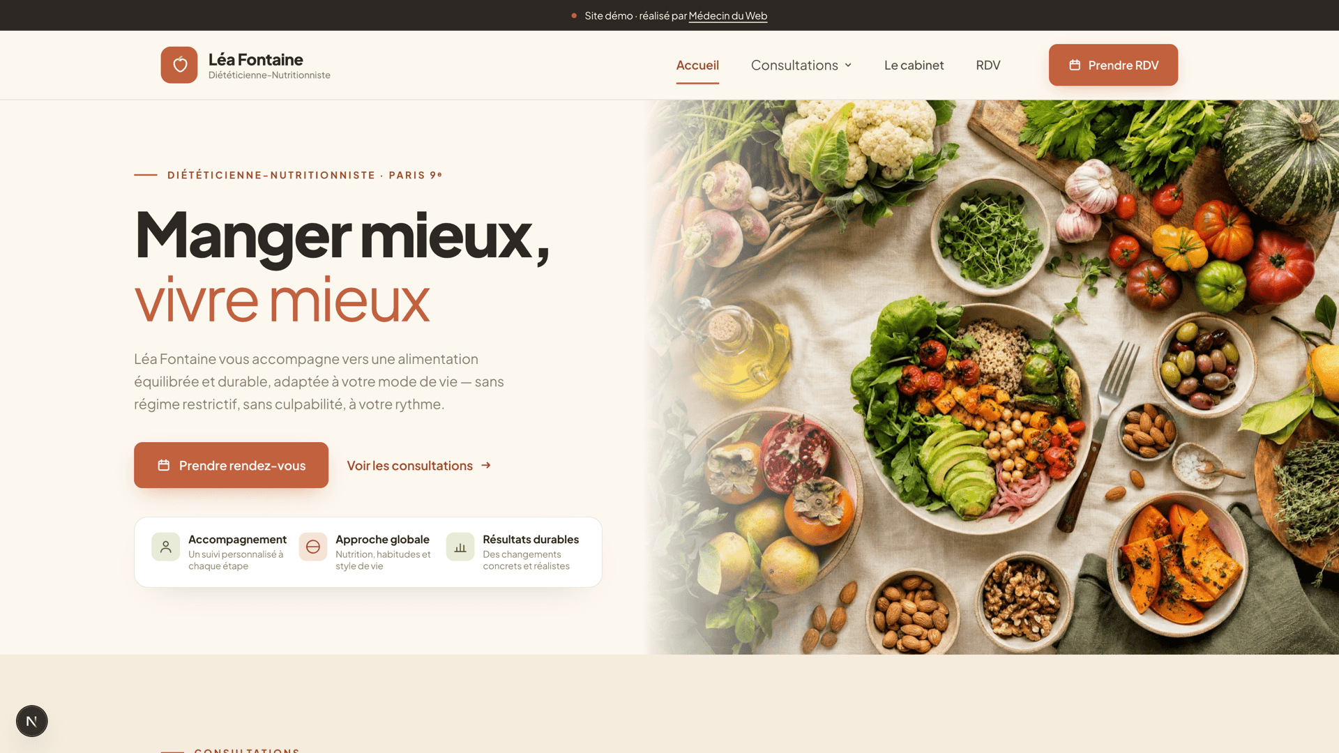 Léa Fontaine · Diététicienne — Diététique & Nutrition