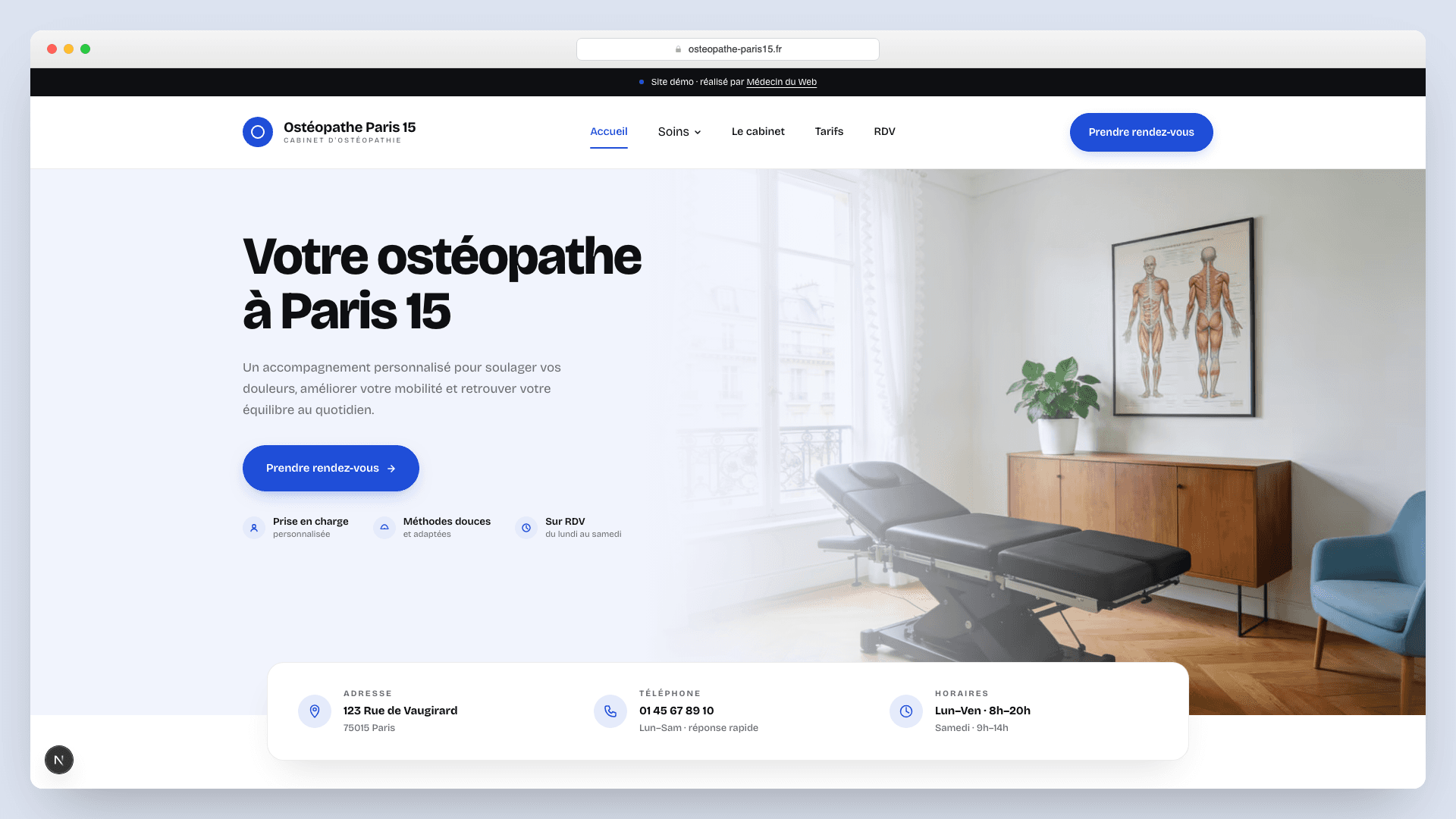 Antoine Laurent · Ostéopathe D.O. — Ostéopathie