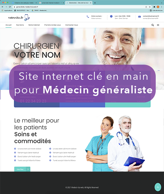 creation site internet pour médecin géneraliste