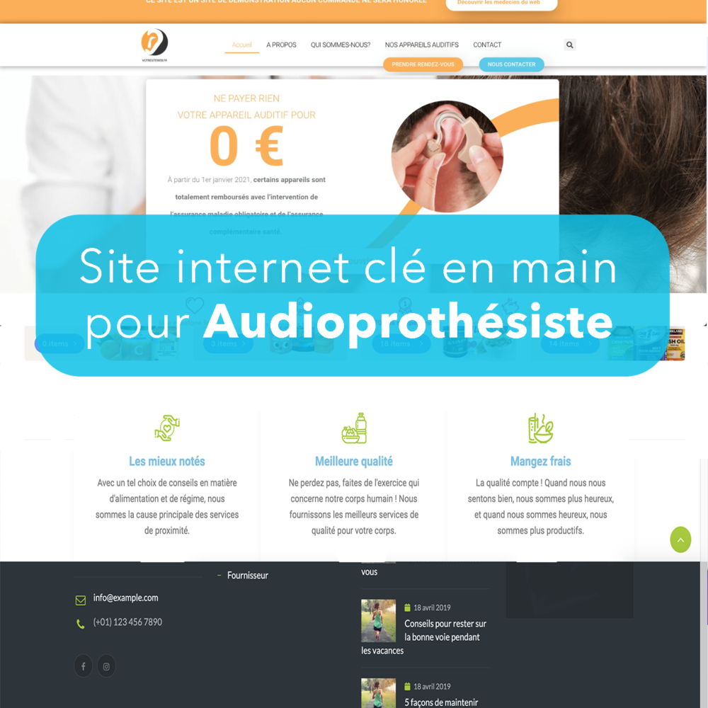 création site internet pour audioprothésiste