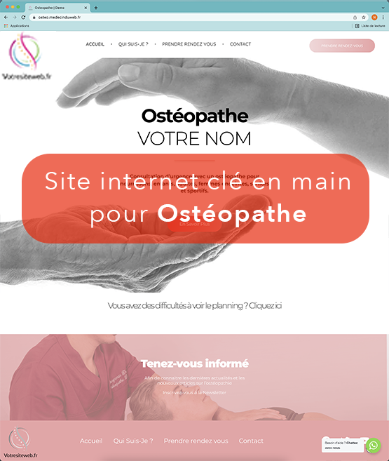 Création site web pour Ostéopathe