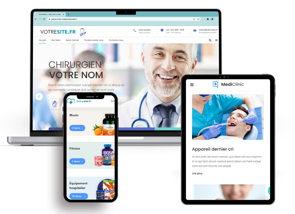 creation de site pour médecin